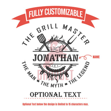 The Grill Master BBQ Set - Custom 5-Piece Grilling Gift for Father's Day